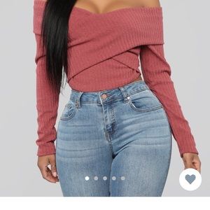 Fashion nova cross my way top